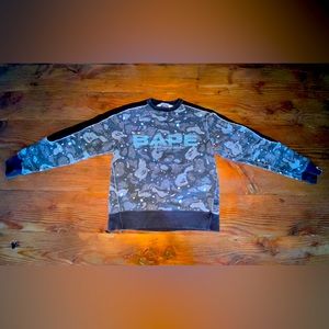 Bape Space Camo Wide Crewneck